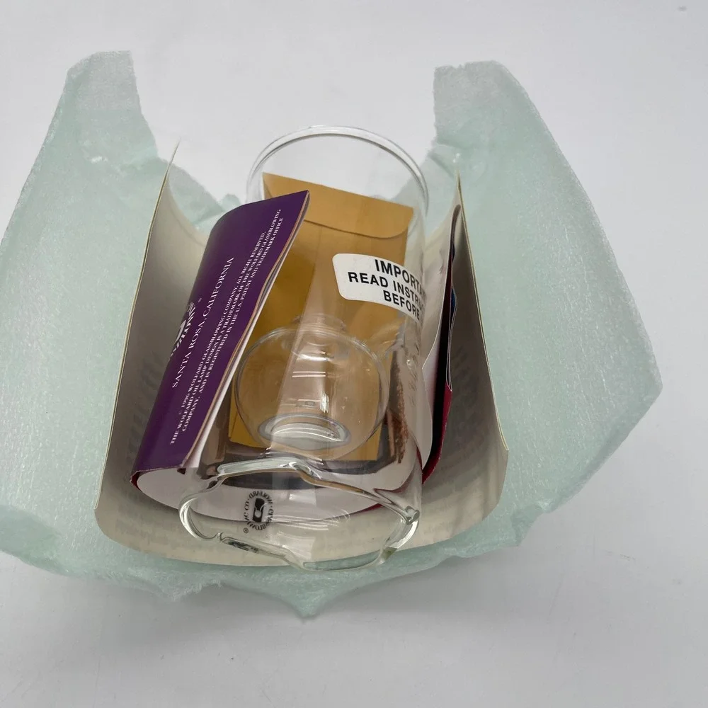Wolfard 6 Inch Handblown Glass Oil Lamp New In Box Santa Rosa California